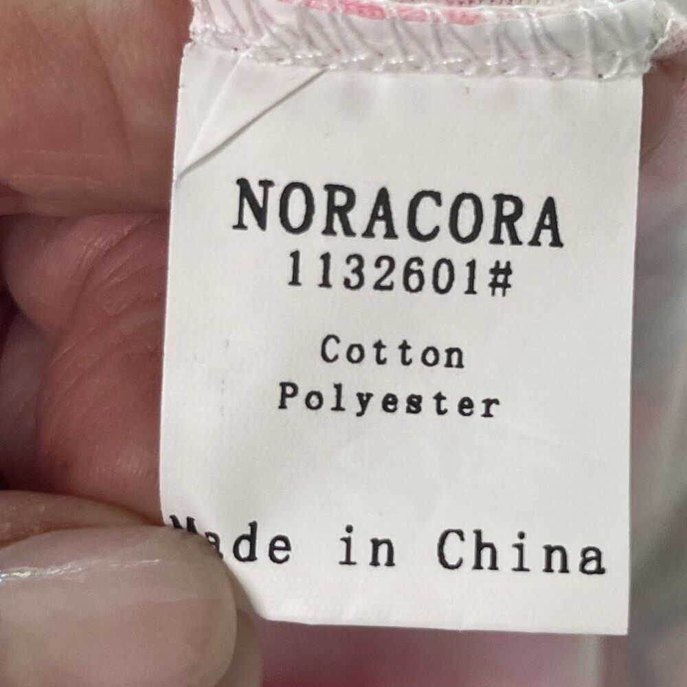 Noracora Coral Abstract Floral Shift‎ Dress, Size XL - Picture 8 of 8